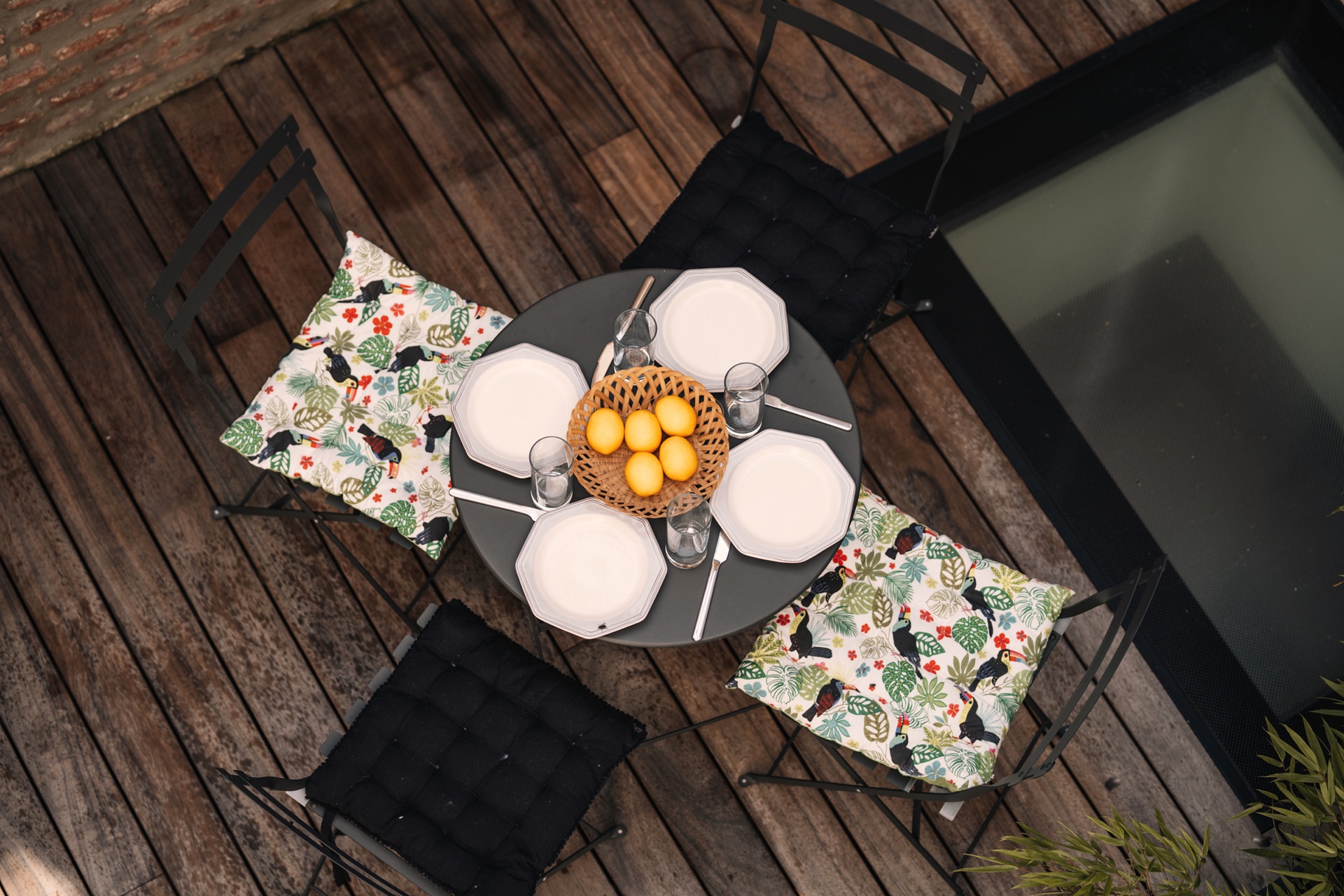 Terrasse vue du dessus