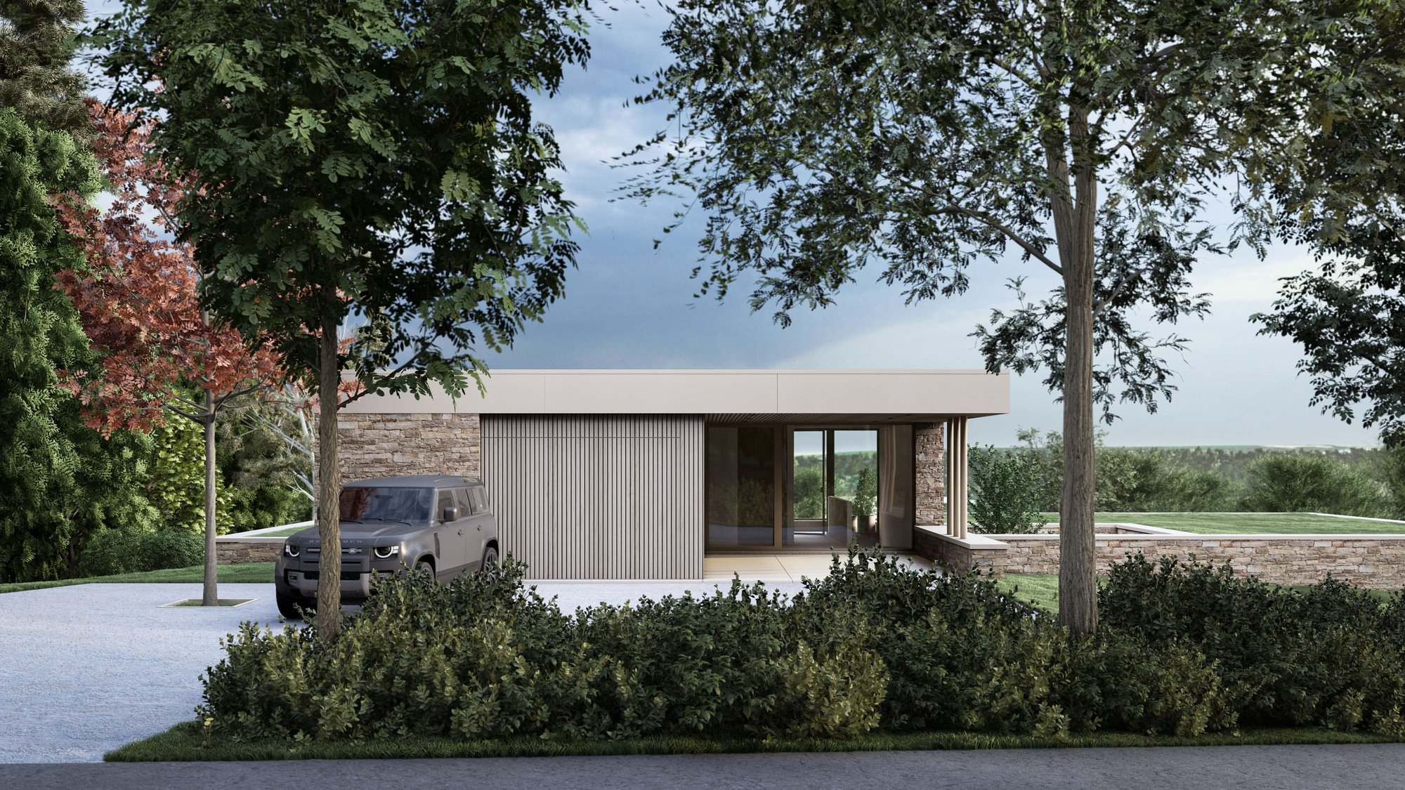 Fisset - Entrée et parking